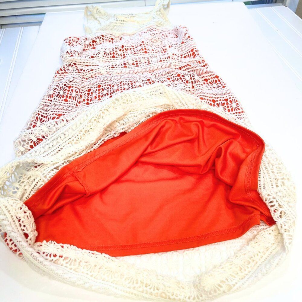 Maison Jules | Women's  Cream Lace Overlay Dress Size Small-NWT - Picture 8 of 12